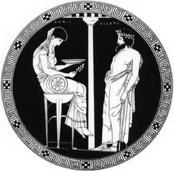Pythia, the prophetess of Apollo