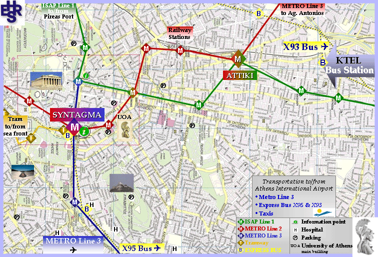 Tourist Map Athens